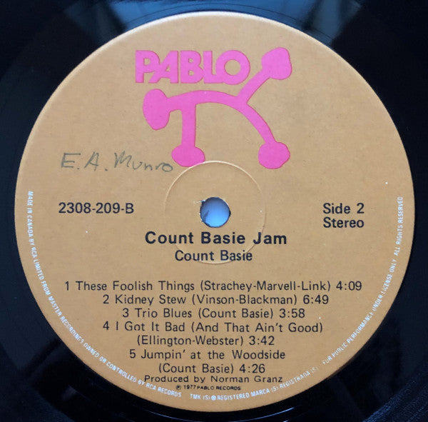 Count Basie : Count Basie Jam (Montreux '77) (LP, Album)