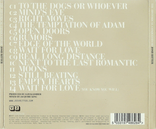 Josh Ritter : The Historical Conquests Of Josh Ritter (CD, Album, Dig)