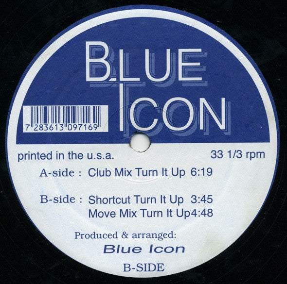Blue Icon : Turn It Up (12")