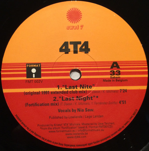 4T4* : Last Nite / It's Just Begun (12")