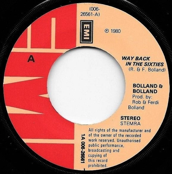 Bolland & Bolland : Way Back In The Sixties (7", Single)