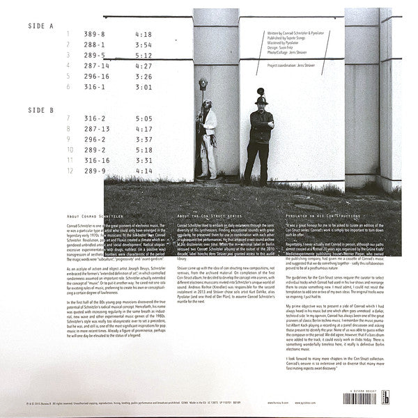 Conrad Schnitzler & Pyrolator : ‎Con-Struct (LP + CD + Album)