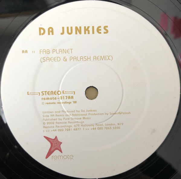 Da Junkies : Fab Planet (12")