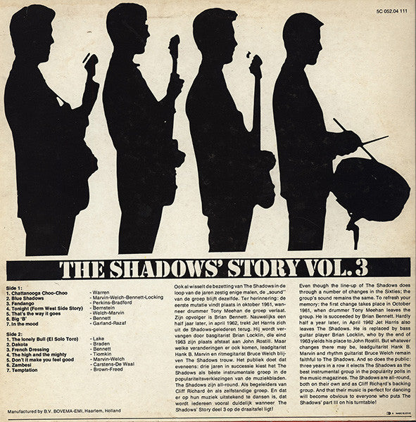 The Shadows : The Shadows' Story Vol. 3 (Dance With The Shadows) (LP, Album, RE)