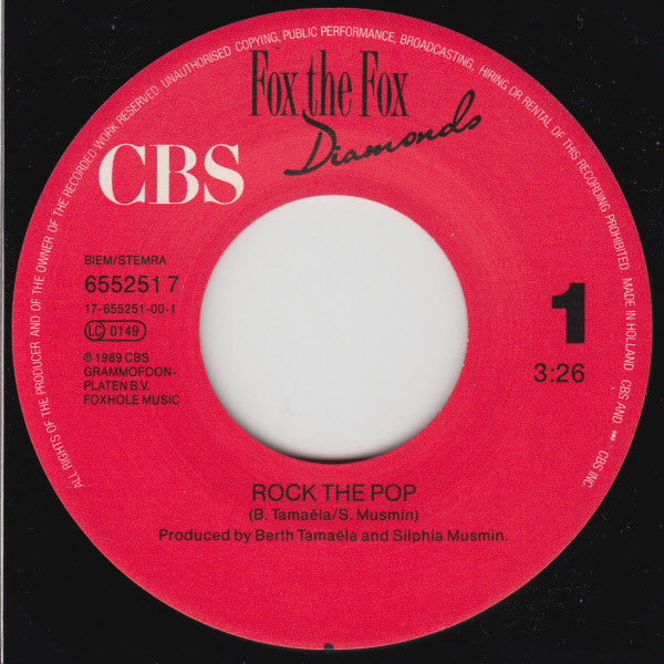 Fox The Fox : Rock The Pop (7", Single)