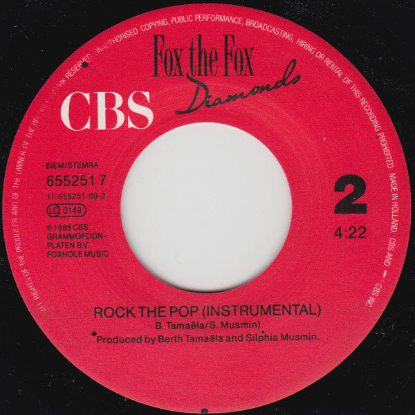 Fox The Fox : Rock The Pop (7", Single)