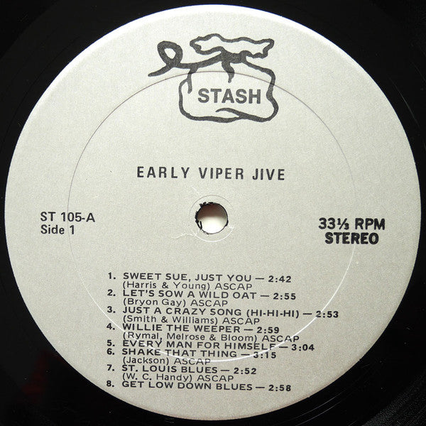 Various : Early Viper Jive: 1927-1933 (LP, Comp)