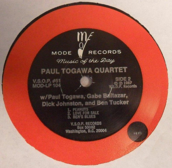 The Paul Togawa Quartet* : Paul Togawa Quartet (LP, Mono, RE)