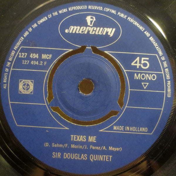 Sir Douglas Quintet : Nuevo Laredo (7", Single, Mono)