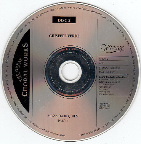 Various : The Great Choral Works (3xCD, Comp, RM)