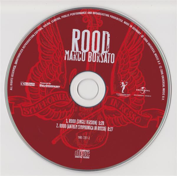 Marco Borsato : Rood (CD, Single)