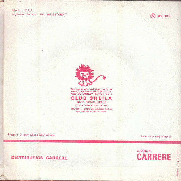 Sheila (5) : Ne Fais Pas Tanguer Le Bateau (7", Single)