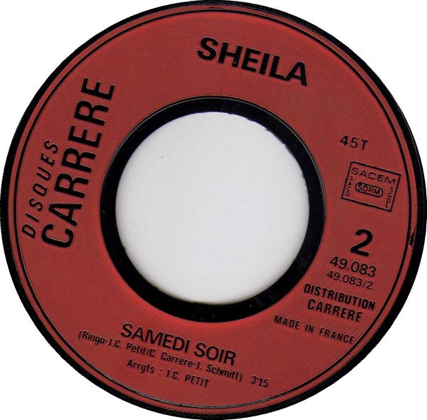 Sheila (5) : Ne Fais Pas Tanguer Le Bateau (7", Single)