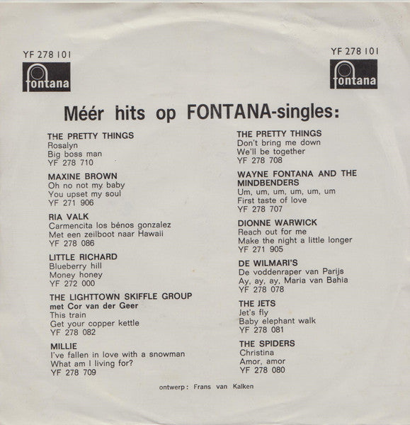 Les Têtes Blanches : She's The One / Mother In Law (7", Single, Mono)