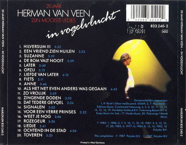Herman van Veen : 20 Jaar Herman Van Veen - In Vogelvlucht (CD, Comp, PDO)