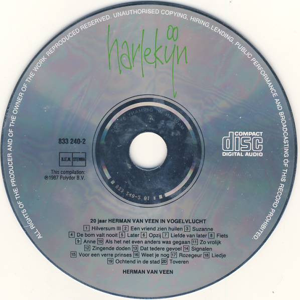 Herman van Veen : 20 Jaar Herman Van Veen - In Vogelvlucht (CD, Comp, PDO)