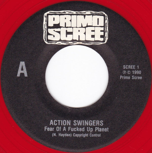 Action Swingers : Fear Of A Fucked Up Planet (7", Single, Red)