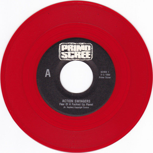 Action Swingers : Fear Of A Fucked Up Planet (7", Single, Red)