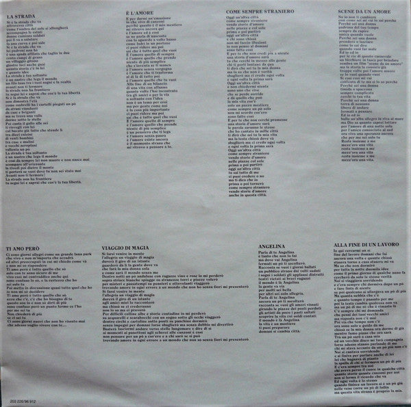 Riccardo Fogli : Alla Fine Di Un Lavoro (LP, Album)