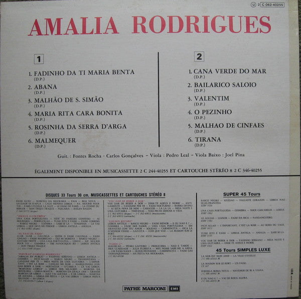 Amália Rodrigues : Amália Canta Portugal (LP)