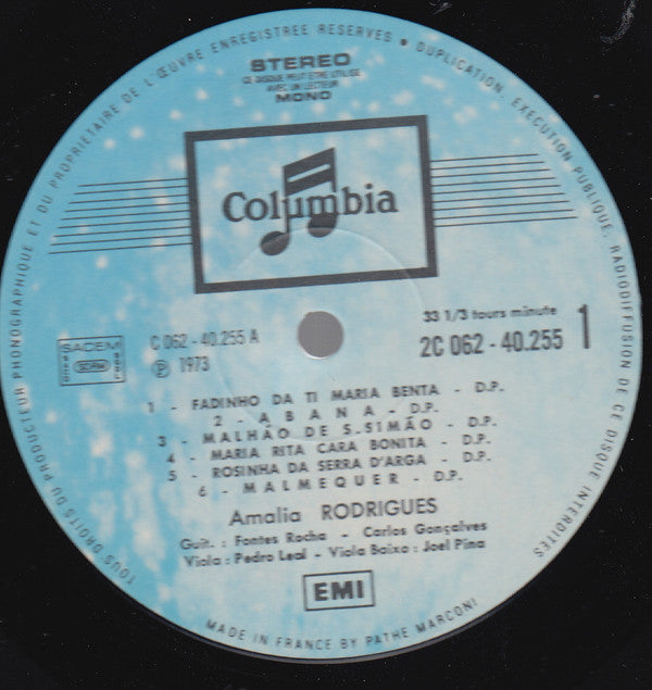 Amália Rodrigues : Amália Canta Portugal (LP)