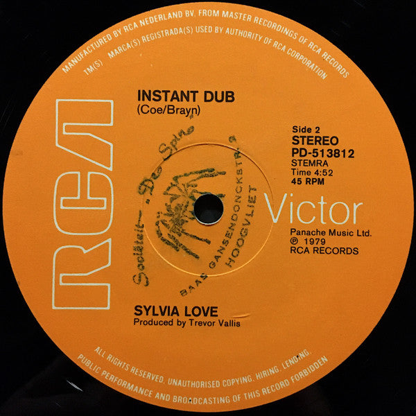 Sylvia Love : Instant Love (12", Single)