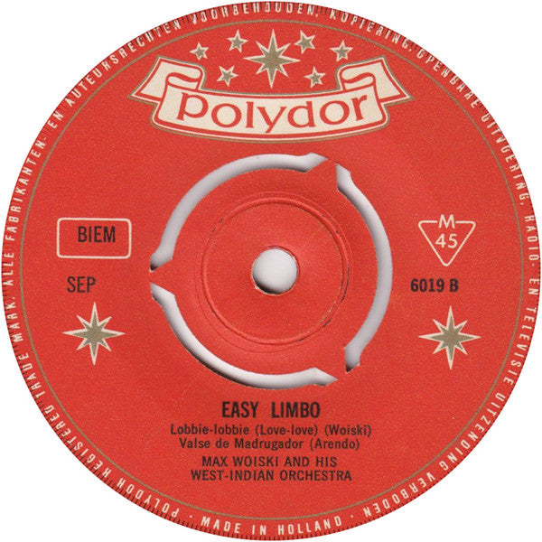 Max Woiski And His West-Indian Orchestra : Easy Limbo (7", EP)