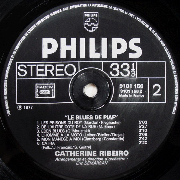 Catherine Ribeiro : Le Blues De Piaf  (LP, Album)