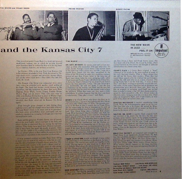 Count Basie And The Kansas City Seven : Count Basie And The Kansas City 7 (LP, Album, RP, Gat)