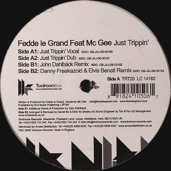 Fedde Le Grand Feat. MC Gee : Just Trippin' (12")