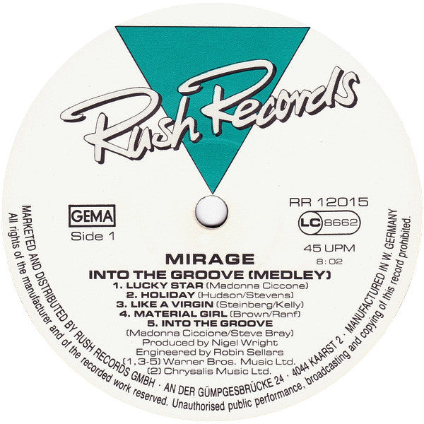 Mirage (12) : Into The Groove (Medley) (12", Maxi)