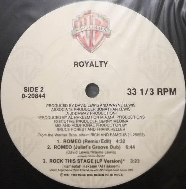 Royalty : Romeo (12")