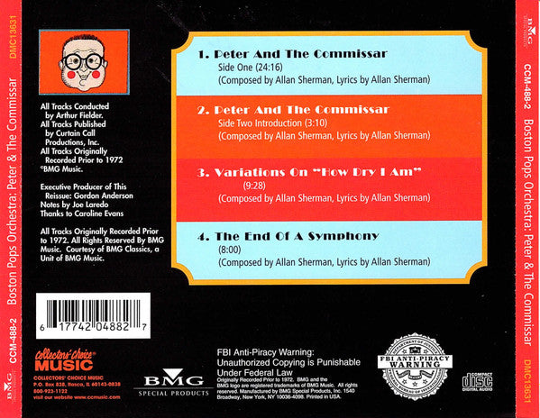 Allan Sherman, Boston Pops Orchestra, Arthur Fiedler : Peter And The Commissar (CD)