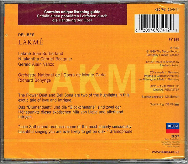 Léo Delibes : Lakmé (2xCD, Album)