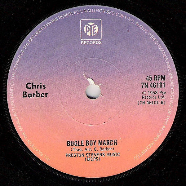 Chris Barber : Petite Fleur (7", Single, RE)