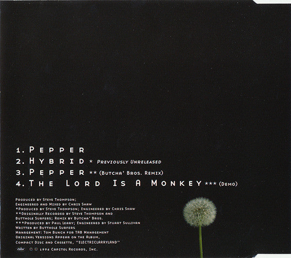 Butthole Surfers : Pepper (CD, Single)