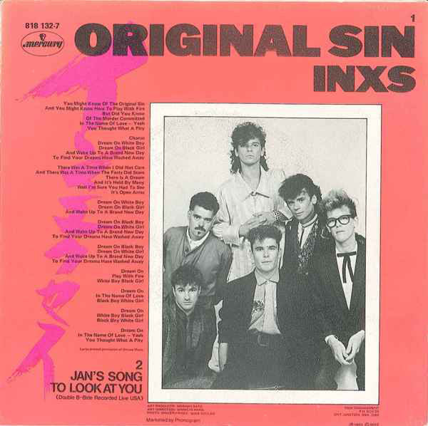 INXS : Original Sin (7", EP)