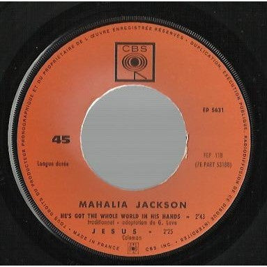 Mahalia Jackson : He's Got The Whole World In His Hands (7", EP)