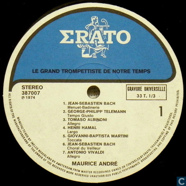 Maurice André : Le Grand Trompettiste De Notre Temps (LP, Comp)