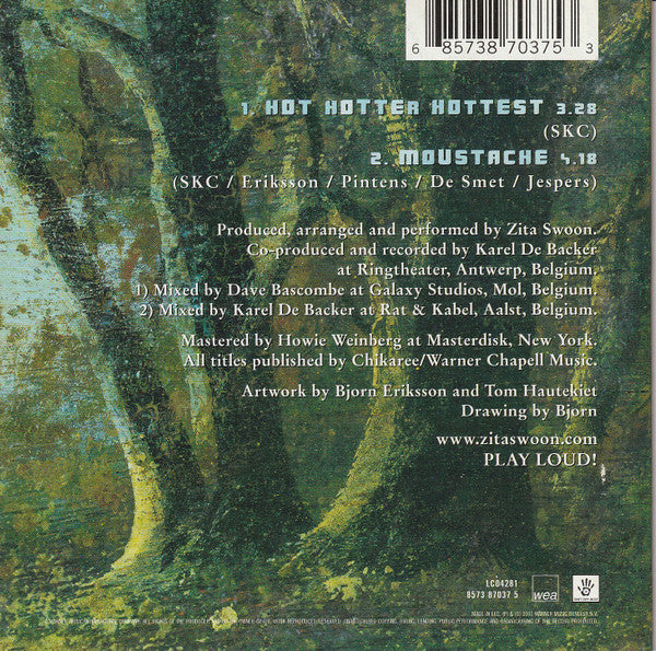 Zita Swoon : Hot Hotter Hottest (CD, Single)