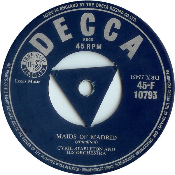 Cyril Stapleton : Highway Patrol (7", Single, Mono)