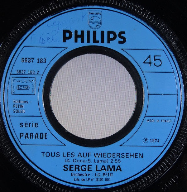 Serge Lama : Chez Moi (7", Single)