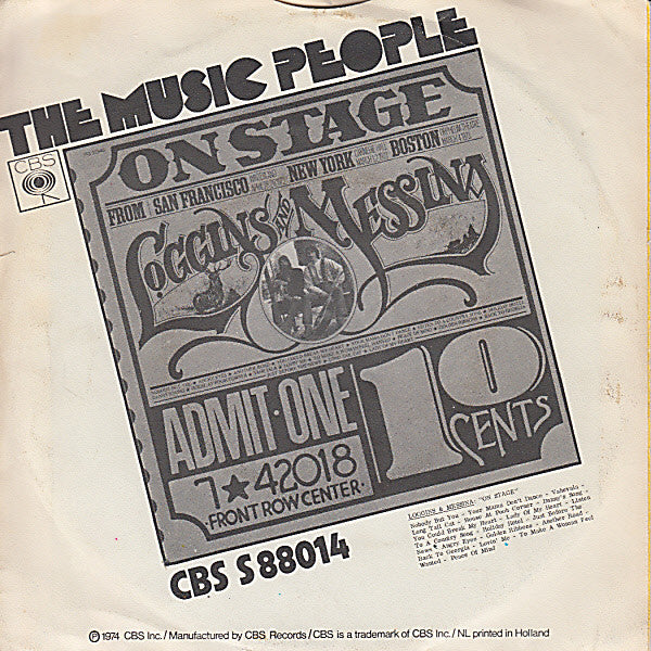 Loggins And Messina : Nobody But You (7", Single)