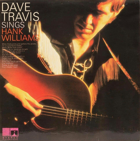 Dave Travis (2) : Dave Travis Sings Hank Williams (LP, Album)