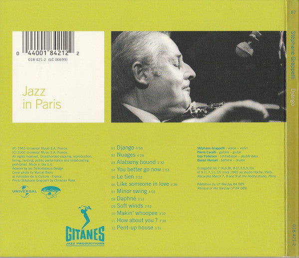 Stéphane Grappelli : Django (CD, Album, RE, RM)