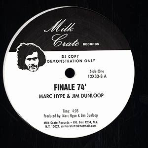 Marc Hype & Jim Dunloop : Finale 74' (12", Promo)