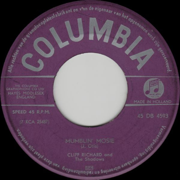 Cliff Richard & The Shadows : Theme For A Dream (7", Single)