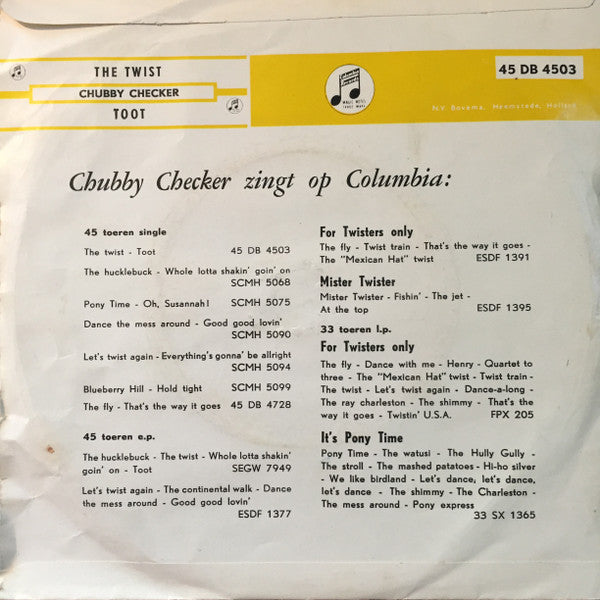 Chubby Checker : The Twist (7")