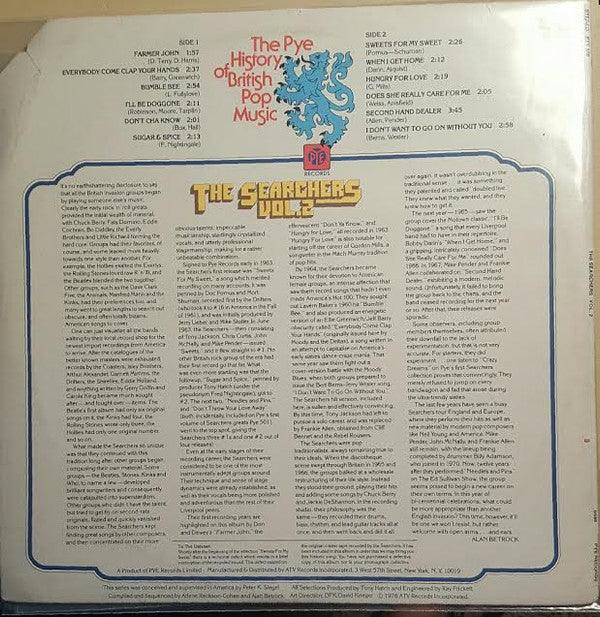 The Searchers : The Searchers Vol. 2 (LP, Comp)