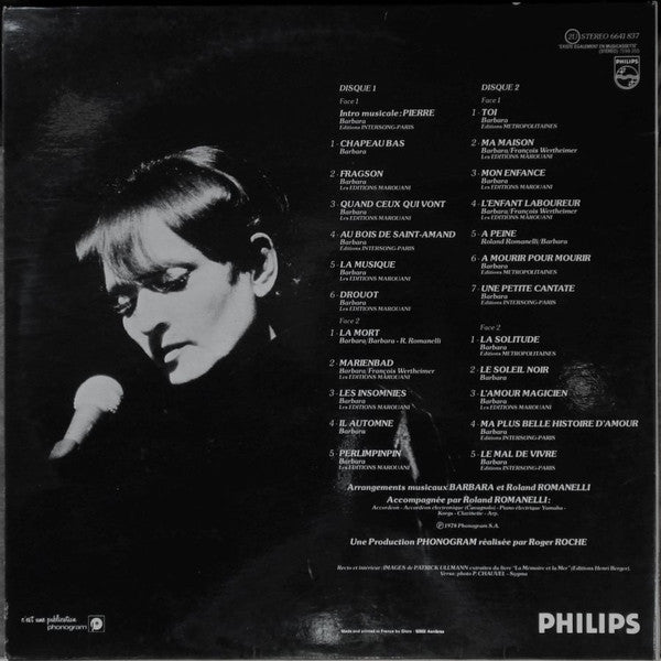 Barbara (5) : Enregistrement Public À L'Olympia (Les Insomnies)  (2xLP, Album, Gat)